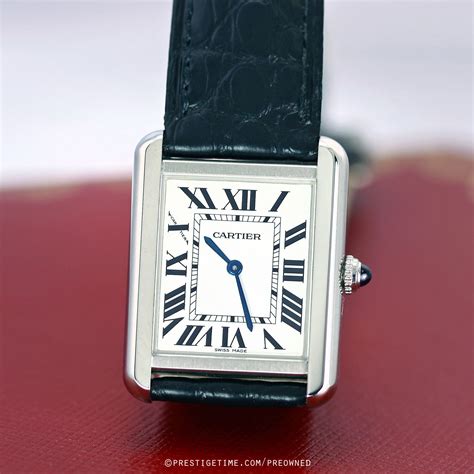 cartier tank must all black|pre owned cartier tank solo.